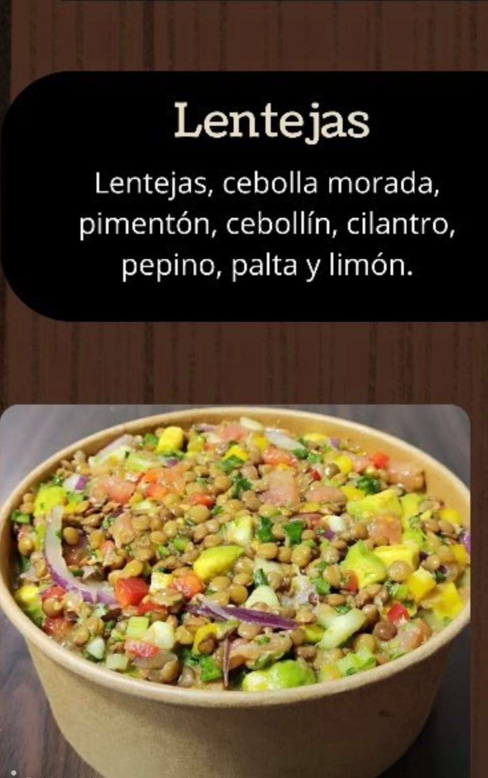Ceviche de Lentejas